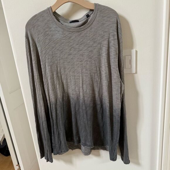 ATM Anthony Thomas Melillo Men's Distressed Ombre Long Sleeve Tee XL NWOT - Picture 2 of 12